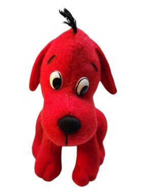 Vintage Scholastic Clifford The Big Red Dog Side Kicks 2000 4” Plush Stuffed Toy